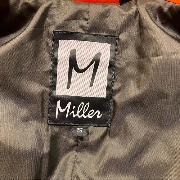 M. Miller Orange Nora Quilted Vest with Fur Sz-S - Picture 11 of 13